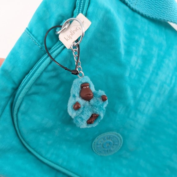 Kipling Kichirou Insulated Crossbody Lunch Bag Teal Cool Blue - Picture 7 of 7